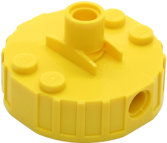 LEGO® Magnet Brick Round 4 x 4 x 2 with 3 Pin Holes 65209c01