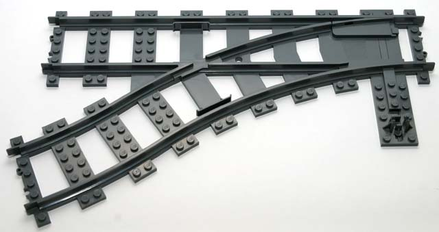 LEGO® Train Track Plastic (RC Trains) Switch Point Left 53407