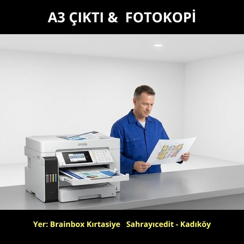 A3 Çıktı & Fotokopi | Brainbox Kırtasiye Sahrayıcedit