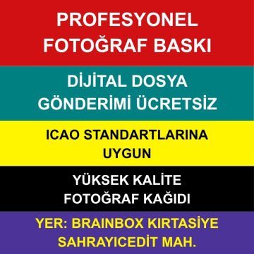 1 Adet Biyometrik Fotoğraf 40 TL