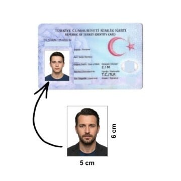 Kimlik İçin Biyometrik Fotoğraf - 25 TL