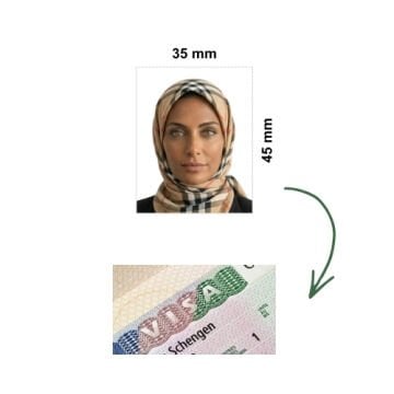 Schengen Vizesi Biyometrik Fotoğraf - 25 TL