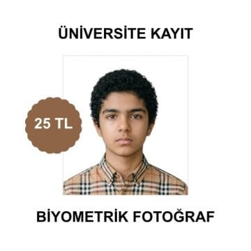 Üniversite Kayıt İçin Biyometrik Fotoğraf - 25 TL | Sahrayıcedit