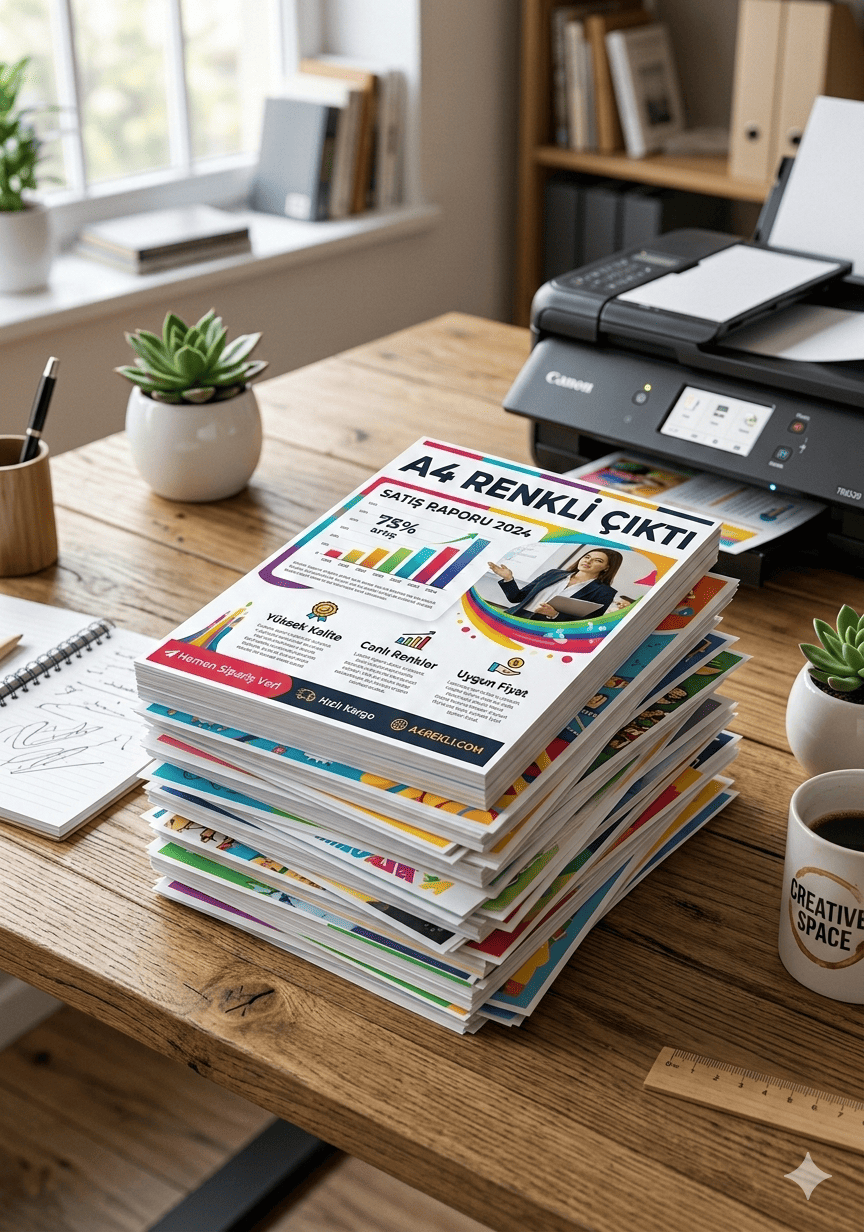 A4 Renkli Çıktı & Fotokopi - 8 TL | Brainbox Kırtasiye