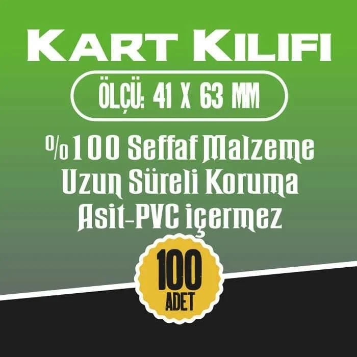 Oyun Kartı Kılıfı - 41x63 mm