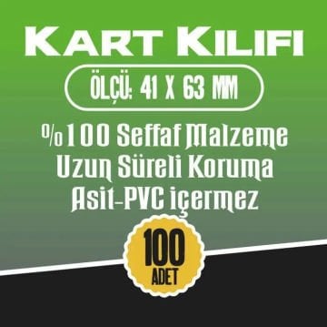 Oyun Kartı Kılıfı - 41x63 mm