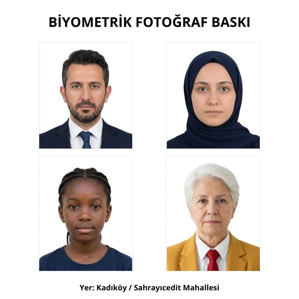 Biyometrik Vesikalık Fotoğraf 25 TL | Sahrayıcedit