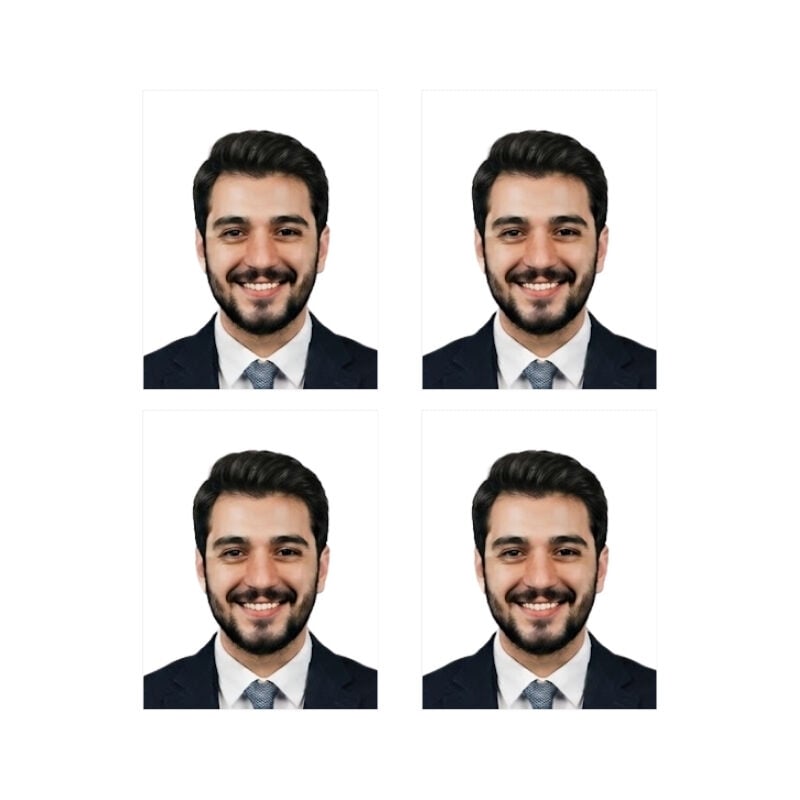 4 Adet Vesikalık Fotoğraf 160 TL