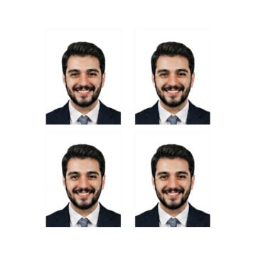 4 Adet Vesikalık Fotoğraf 160 TL