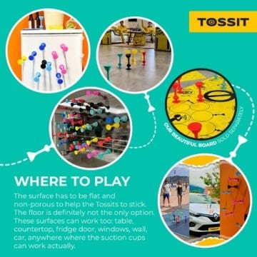 Tossit Silikon Dart - Başlangıç Seti - Kırmızı/Camgöbeği