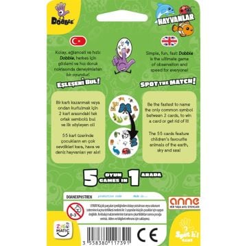 Asmodee Dobble Hayvanlar ECO (Animals ECO)